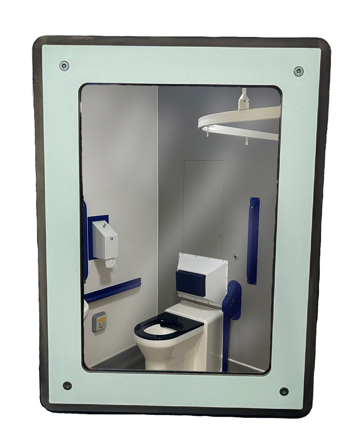 Ligature Resistant Mirror With High Pressure Laminate Frame