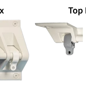 J-TRAC Ultimate, Ligature Resistant Curtain Rail End Caps (Face Fix & Top Fix)