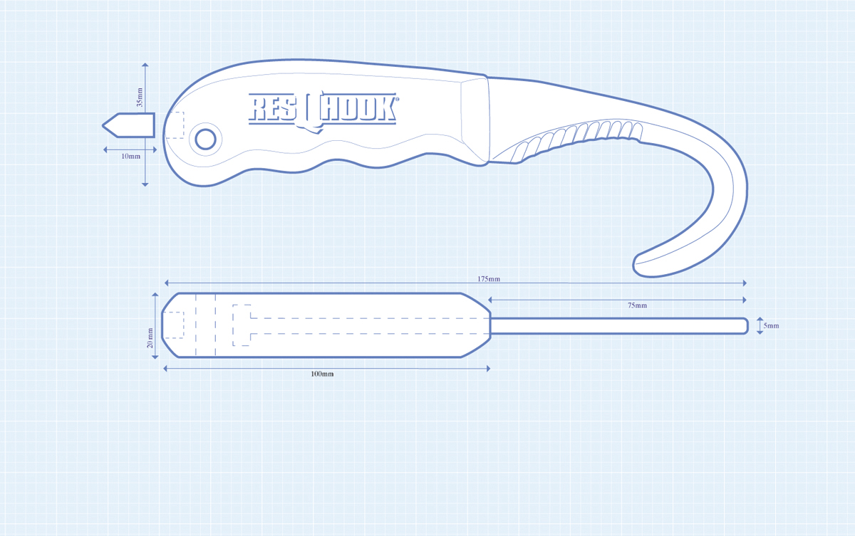 ResQHook- Ligature Cutter Knife RQS