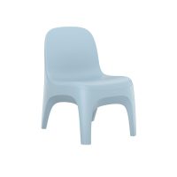 Crew Armless Chair in Blue Gray, one-piece moulded polyethylene seating for custodial environments