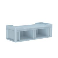 Endurance® Bed 1.5 - COR-7615 in Blue Gray, moulded furniture for custodial and behavioural health environments
