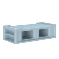 Endurance® Bed 2.1 - COR-7802 in Blue Gray, moulded furniture for custodial and behavioural health environments