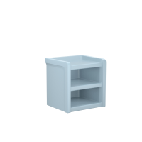 Endurance® Nightstand - COR-7602 in Blue Gray, moulded furniture for custodial and behavioural health environments