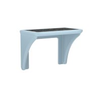 Endurance® Wall Mount ADA Laminate Desk - COR-7610 in Blue Gray, moulded furniture for custodial and behavioural health environments