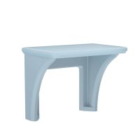 Endurance® Wall Mount Desk - COR-7605 in Blue Gray, moulded furniture for custodial and behavioural health environments