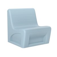 Sabre Lounge Chair - COR-96484S in Blue Gray, moulded furniture for custodial and behavioural health environments