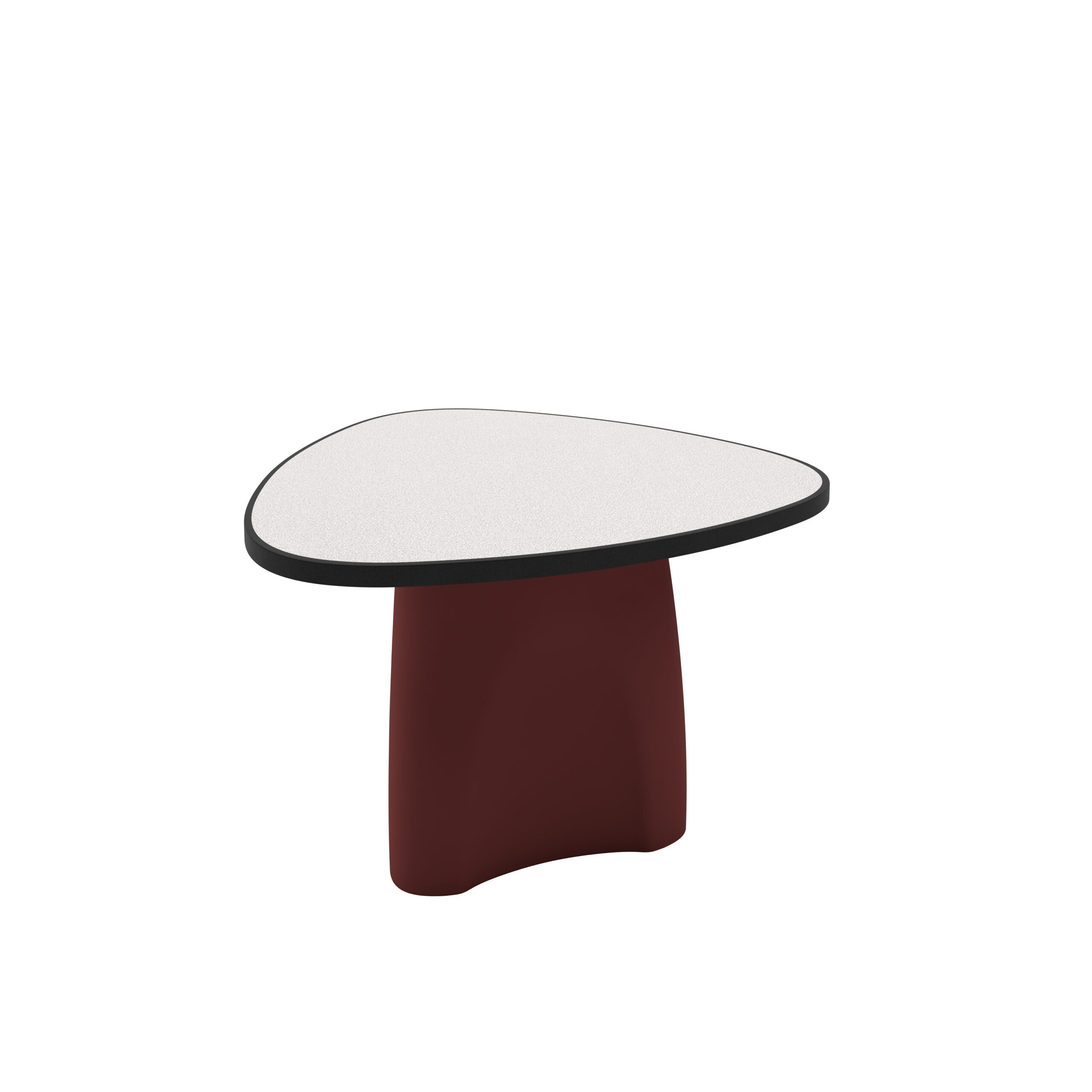 Summit Mid Range Table - COR-353S in Burgundy, moulded furniture for custodial and behavioural health environments