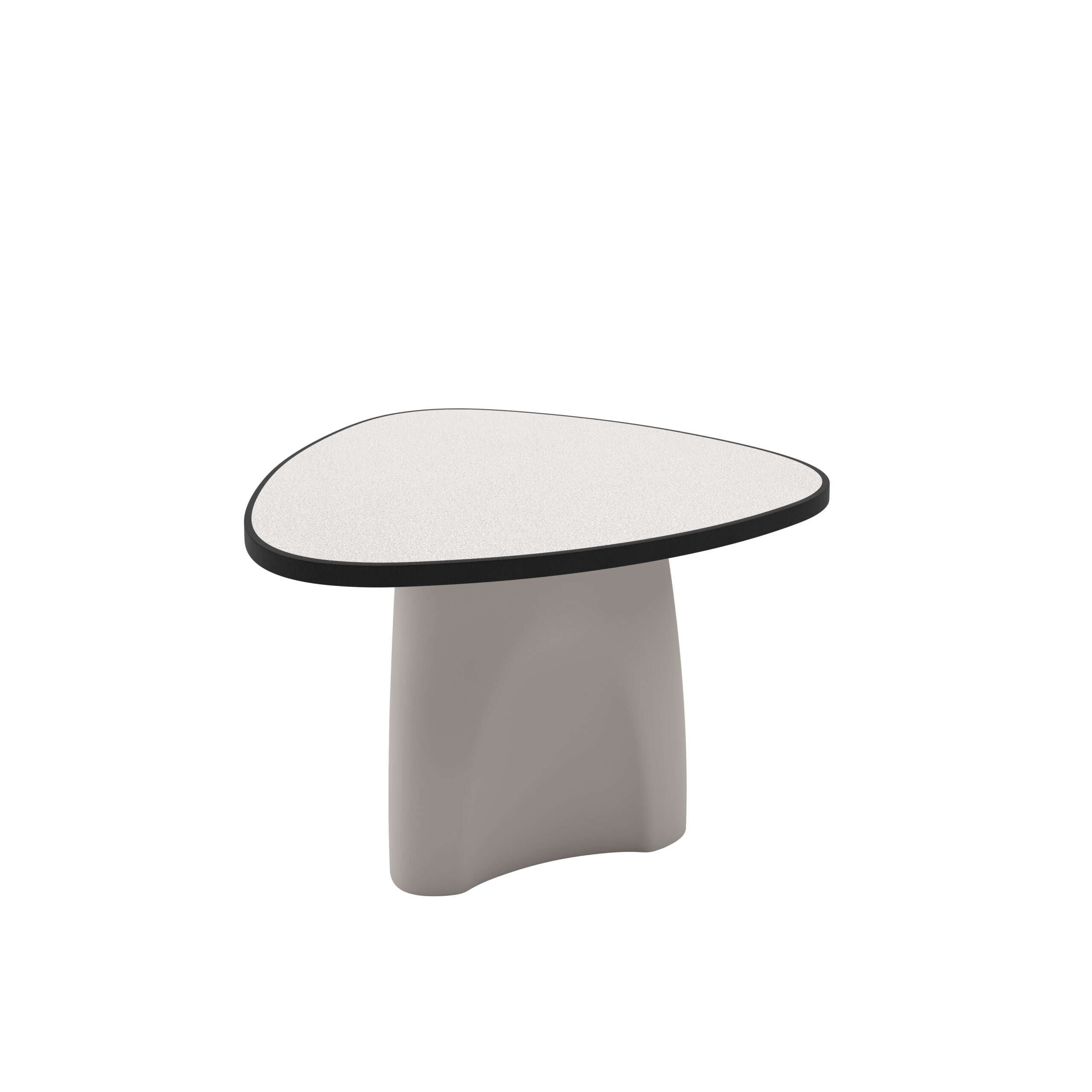 Summit Mid Range Table - COR-353S in Stone Gray, moulded furniture for custodial and behavioural health environments