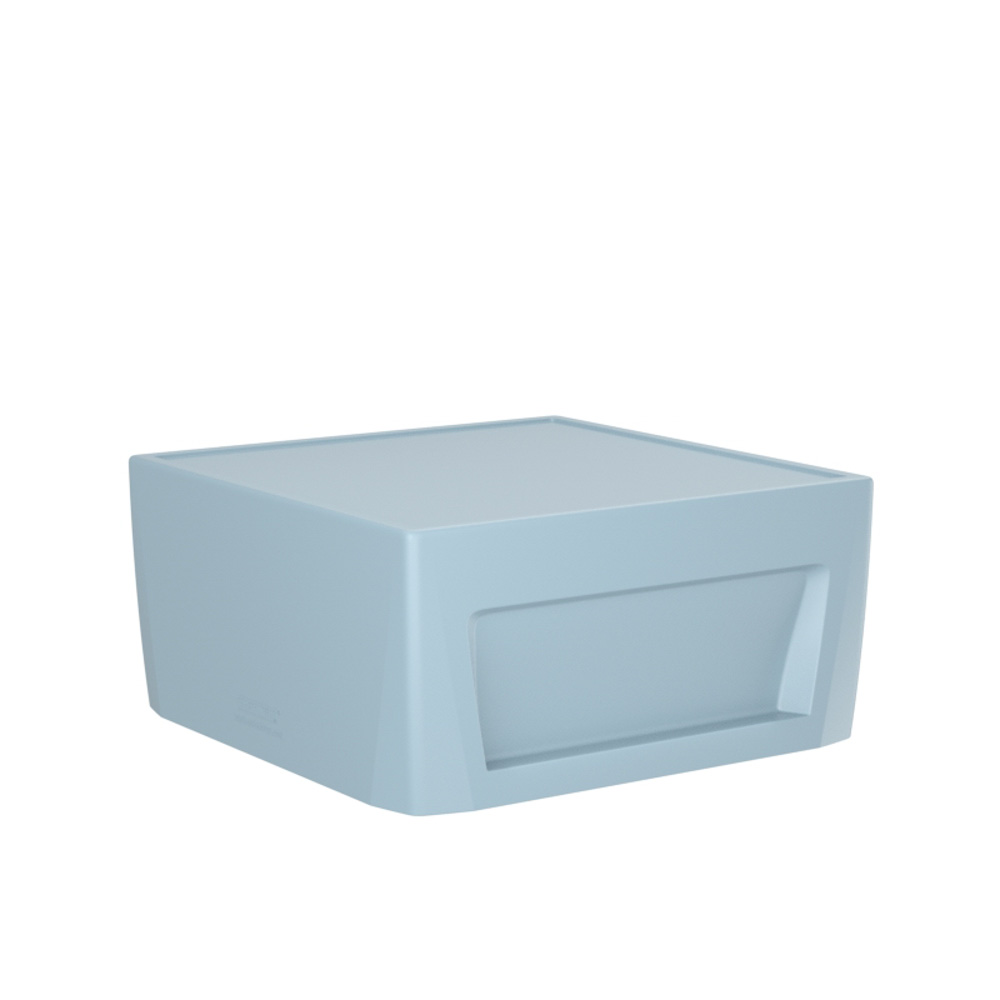 Sync Cube - COR-276S in Blue Gray, moulded furniture for custodial and behavioural health environments