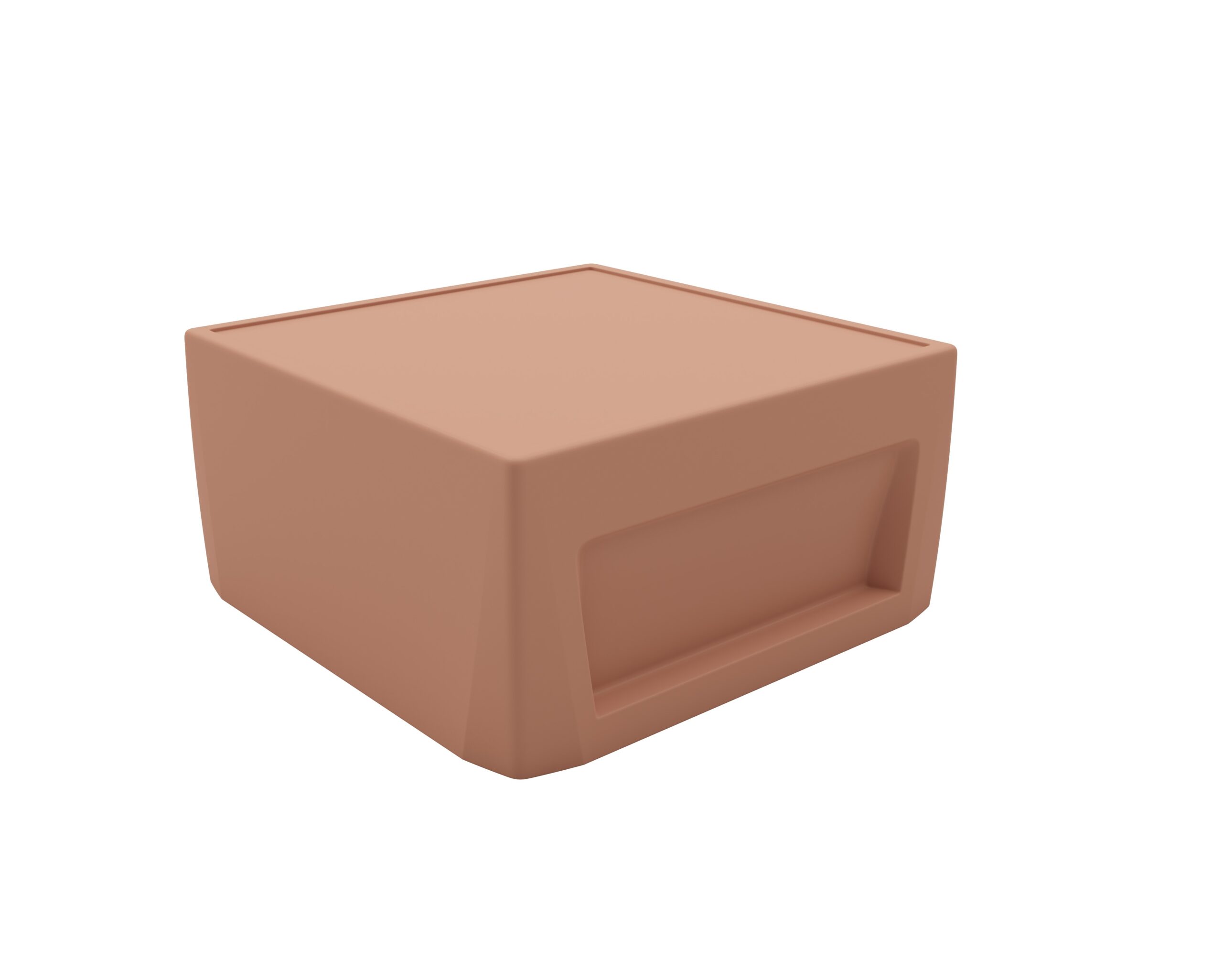 Sync Cube - COR-276S in Claylight, moulded furniture for custodial and behavioural health environments
