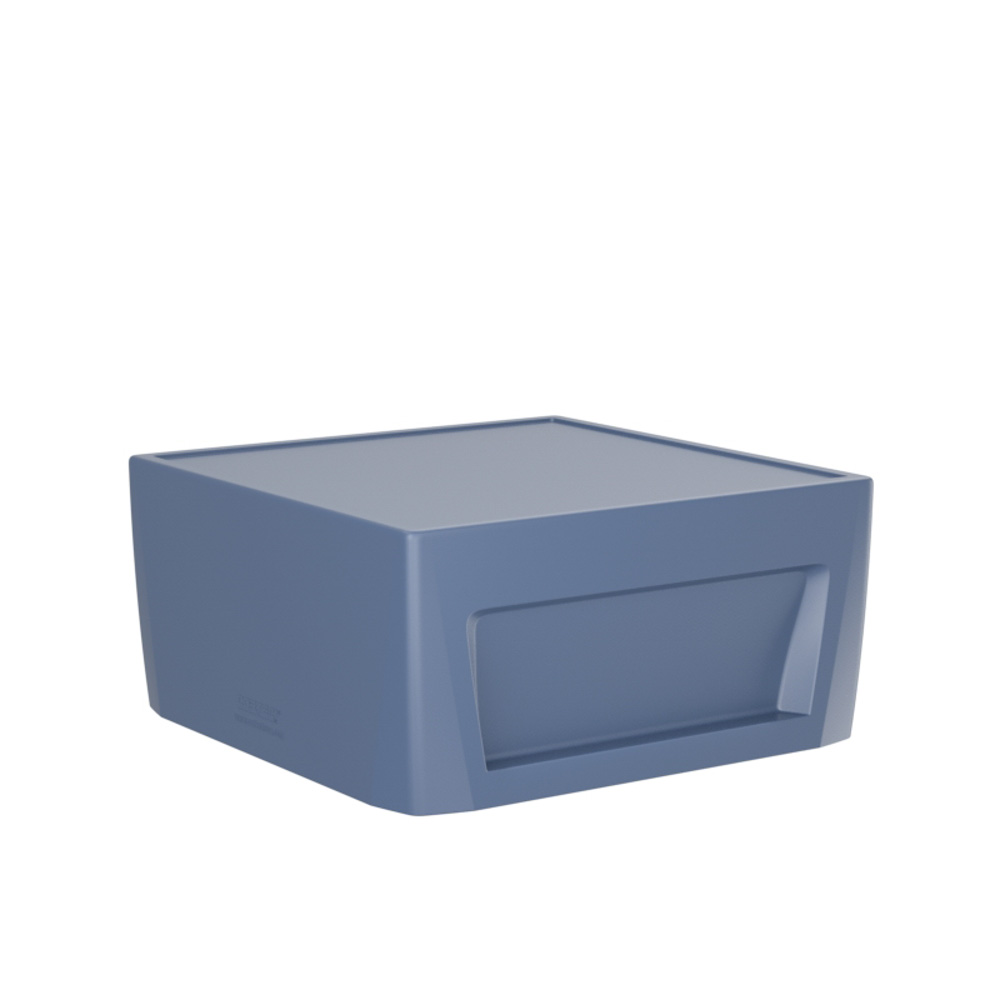Sync Cube - COR-276S in Midnight Blue, moulded furniture for custodial and behavioural health environments