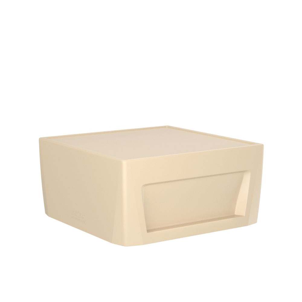 Sync Cube - COR-276S in Sand, moulded furniture for custodial and behavioural health environments