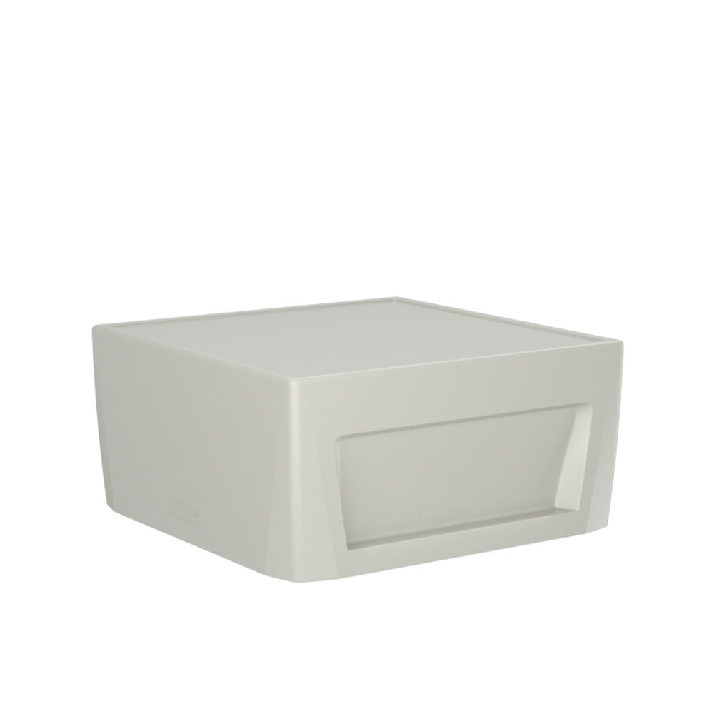 Sync Cube - COR-276S in Stone Gray, moulded furniture for custodial and behavioural health environments