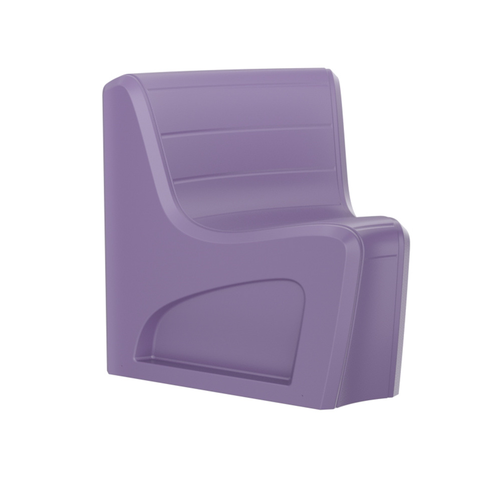 Sync Wedge - COR-274S in Indigo, moulded furniture for custodial and behavioural health environments