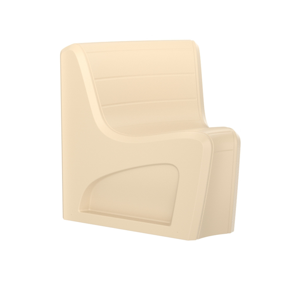 Sync Wedge - COR-274S in Sand, moulded furniture for custodial and behavioural health environments